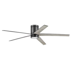 Honeywell Graceshire Ceiling Fan with Light, 60 Inch, Matte Black