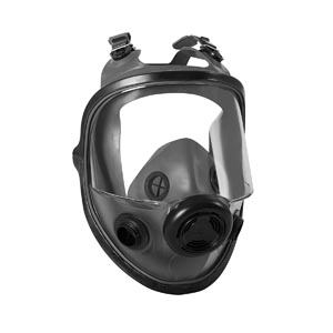 Honeywell North 5400 Series Full Face Respirator with Dual Cartridge Connectors for N Series Filters