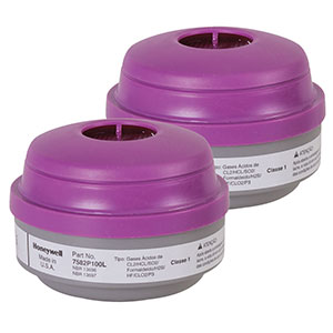 Honeywell North Acid Gas (AG) Respirator Cartridge and P100 Filter, 7582P100L