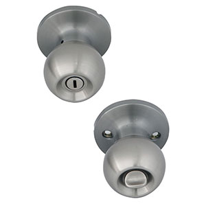 Honeywell Ball Privacy Door Knob, Satin Nickel