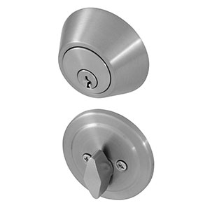 Honeywell Single Cylinder Deadbolt, Satin Nickel