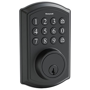 Honeywell Digital Deadbolt Door Lock with Keypad, Matte Black