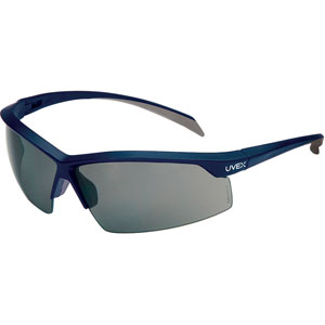 Uvex by Honeywell Relentless Safety Eyewear, Midnight with Dark Gray Lens