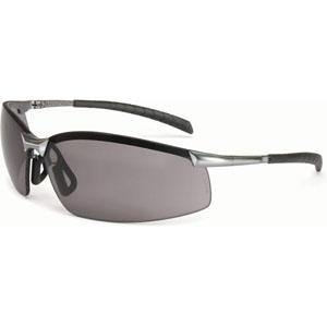 North by Honeywell GX-8 Series Safety Eyewear, Brushed Steel with TSR Gray Lens