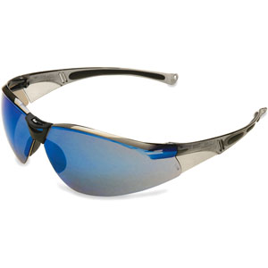 Uvex by Honeywell A803 Series Safety Eyewear with Blue Mirror Anti-Scratch Lens