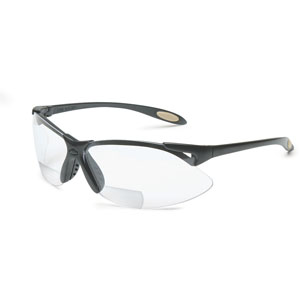 UVEX by Honeywell A900 Readers Black Safety Glasses/Clear Anti-Scratch/Hard Coat