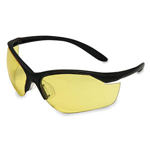 Honeywell Vapor II Shooting Safety Eyewear, Black, Amber Anti-Fog Lens