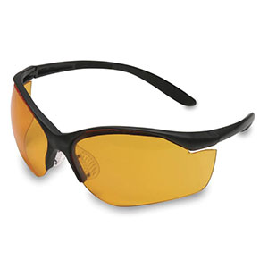 Honeywell Vapor II Shooter's Safety Eyewear, Black frame, Orange Lens - R-01537
