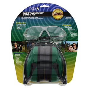 Honeywell Adult Shooting Combo Kit, Earmuff and Shooter's Safety Eyewear 25 NRR