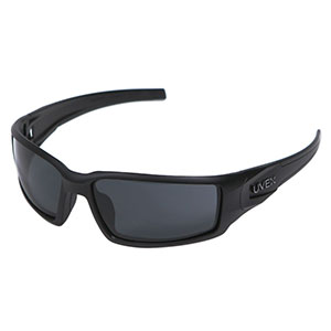 Uvex Relentless Safety Glasses with Midnight Frame and Gray Lenses 