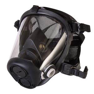 Honeywell Silicone Full Face Respirator with Mesh Headnet, Large