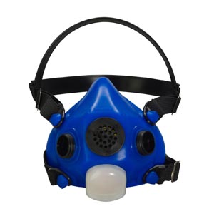 Honeywell North Half Mask Respirator with Speech Diaphragm Diverter Cover, Large