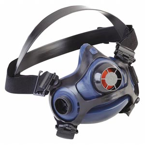 Honeywell Triple Flange Silicone Half Mask Respirator, Medium/Large