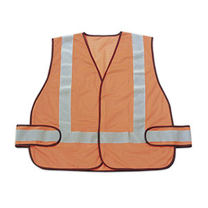 Honeywell High Visibility Orange Safety Vest with Reflective Stripes