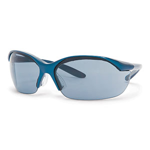 Honeywell Vapor Contoured Fit Safety Eyewear, Metallic Blue, TSR Gray Lens