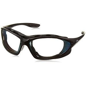 Honeywell Uvex Seismic 2-in-1 Eyewear and Goggle Kit, Black Frame, Indoor/Outdoor Lens, Anti-Fog Lens Coating - RWS-51044