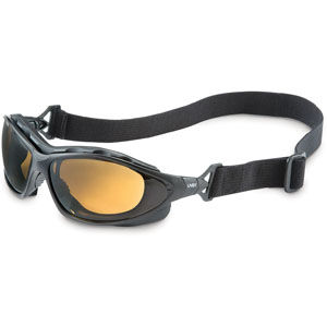 UVEX by Honeywell S0601X Seismic Black Safety Glasses/Brown Anti-Fog