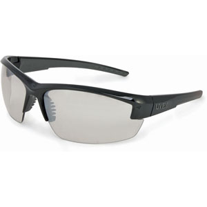 UVEX by Honeywell S1503 Bayonet Safety Eyewear, Black/Gray