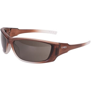 Uvex by Honeywell A1500 Brown Series Safety Eyewear, Gray Uvextra Anti-Fog Lens