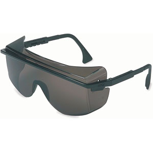 UVEX by Honeywell S2504C Astrospec Safety Glasses, Black/Gray