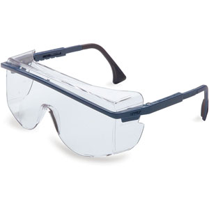Uvex by Honeywell Astrospec 3001 Blue Safety Glasses with Anti-Fog/Scratch Lens