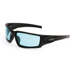 UVEX by Honeywell S2942HS Hypershock Safety Glasses, Black/Amber