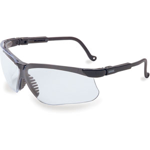 UVEX by Honeywell S3200 Genesis Safety Glasses, Black/Clear