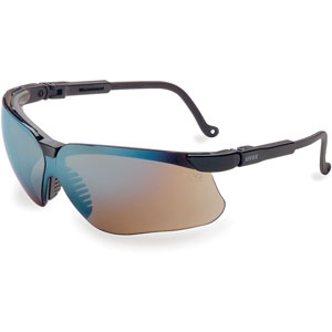 UVEX by Honeywell S3203 Genesis Safety Eyewear, Black/Gold