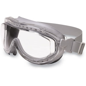Uvex Flex Seal Indirect Vent Over The Glasses Goggles, Gray/Clear Low Profile