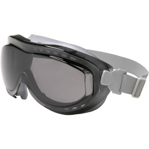 Uvex Flex Seal Indirect Vent Over The Glasses Goggles, Gray/Gray Low Profile