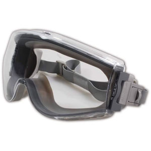 Uvex Stealth Safety Goggles, Gray with Clear Dura-Streme Anti-Fog/Scratch Lens