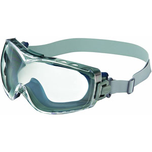 UVEX by Honeywell S3970HS Stealth OTG Goggles, Navy/Clear