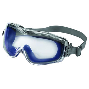 UVEX by Honeywell S3991X Stealth Reading Magnifier Goggles, Blue/Clear
