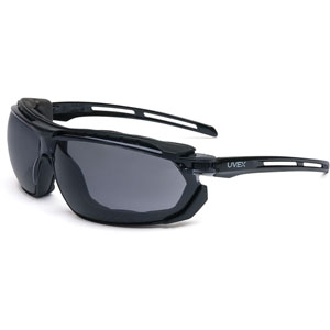 UVEX by Honeywell S4041 Tirade Sealed Safety Eyewear, Black/Gray