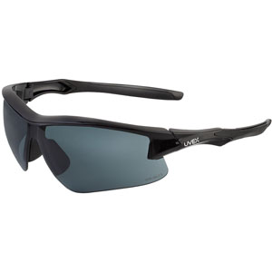 UVEX by Honeywell S4161XP Acadia Uvextreme Plus AF Safety Glasses, Black/Gray