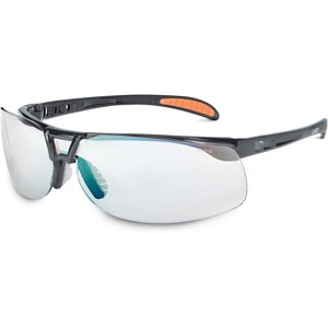 Uvex Protege Metallic Black Safety Glasses with SCT-Reflect 50 Anti-Scratch Lens