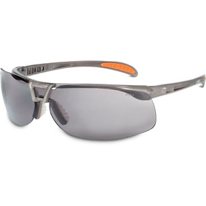 Uvex Protege Sandstone Safety Glasses with Gray Hydroshield Anti-Fog Lens