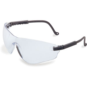 UVEX by Honeywell S4500X Falcon Safety Glasses, Black/Clear