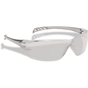 North by Honeywell Triton Safety Glasses with Smoke Temples and I/O Mirror Lens