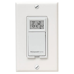 Honeywell Home RPLS530A1038 7-Day Programmable Light Switch Timer (White)