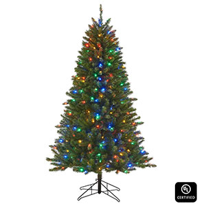 Honeywell 6 ft Eagle Peak Dual Color Pre-Lit Artificial Christmas Tree
