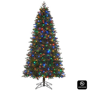 Honeywell 7.5 ft Slim Whistler Fir Dual Color Pre-Lit Artificial Christmas Tree