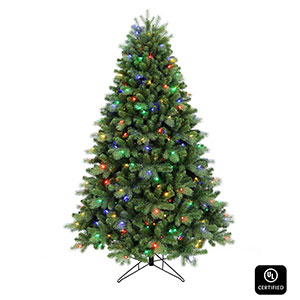 Honeywell 6.5 ft Crestone Fir Dual Color Pre-Lit Artificial Christmas Tree