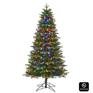 Honeywell 6.5 ft Regal Fir Dual Color Pre-Lit Artificial Christmas Tree