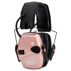 Howard Leight Impact Sport Earmuff with Bluetooth, Rose Gold - Adult Small