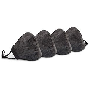 Honeywell 4-Pack Dual-Layer Face Covers With 32 Filters, Dark Gray - RWS-50112