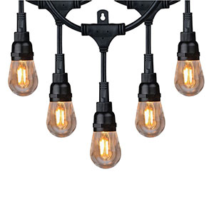 Honeywell 36 Foot Filament Style Amber LED String Light Set, SW136A221110